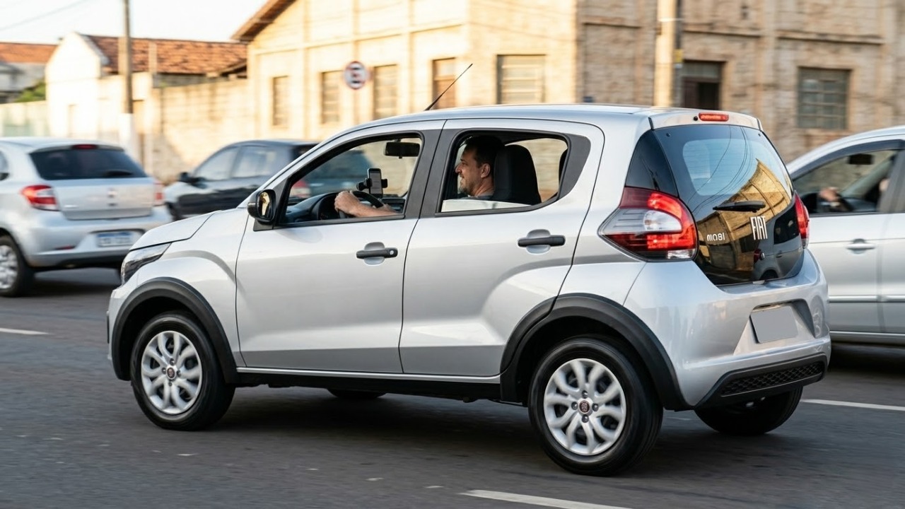 Consumindo apenas um litro de gasolina para cada 15 quilômetros rodados na cidade, o novo Fiat Mobi Like oferece um motor robusto e baixo custo de manutenção para o motorista de aplicativo