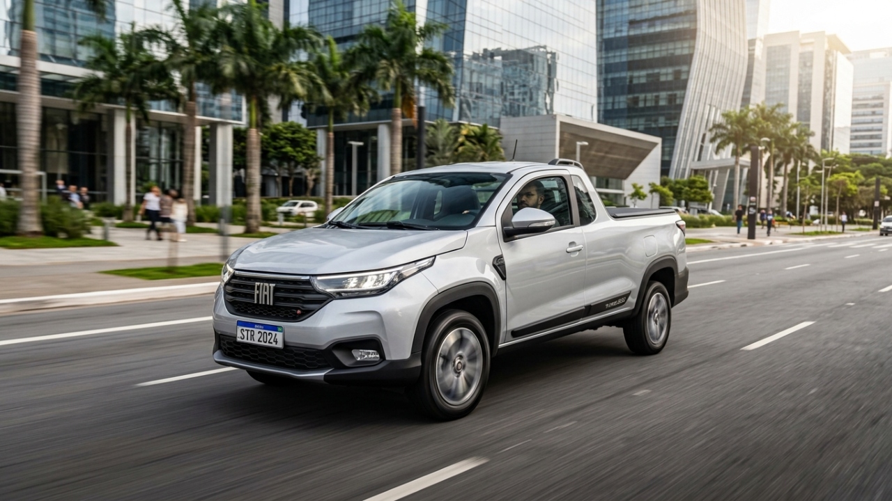 Carregando 650 quilos na caçamba, a veloz picape turbo de 130 cavalos vai de 0 a 100 km/h em 9 segundos e surpreende sedãs esportivos nas arrancadas