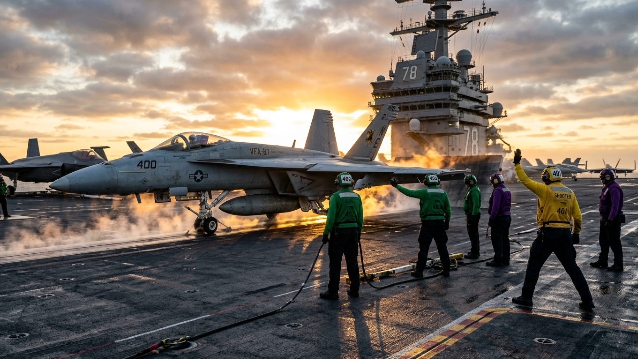 Com dois reatores nucleares e 15 mil refeições diárias, o maior navio de guerra do mundo abriga 4.500 pessoas e opera por décadas sem reabastecer