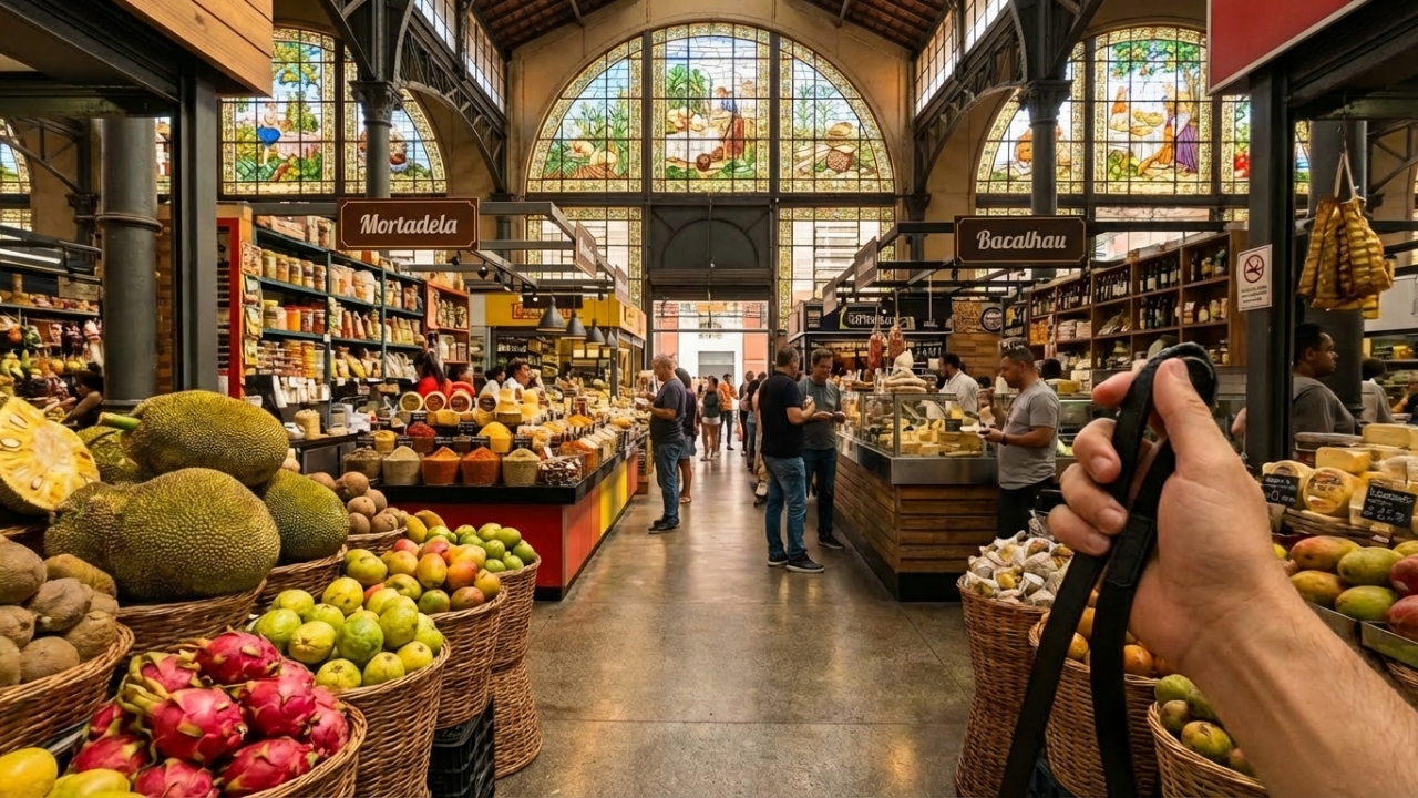 Com 12 mil metros qau e 72 vitrais de Conrado Sorgenicht, o Mercadão de 1933 tornou-se o maior templo gastronômico e histórico da capital paulista