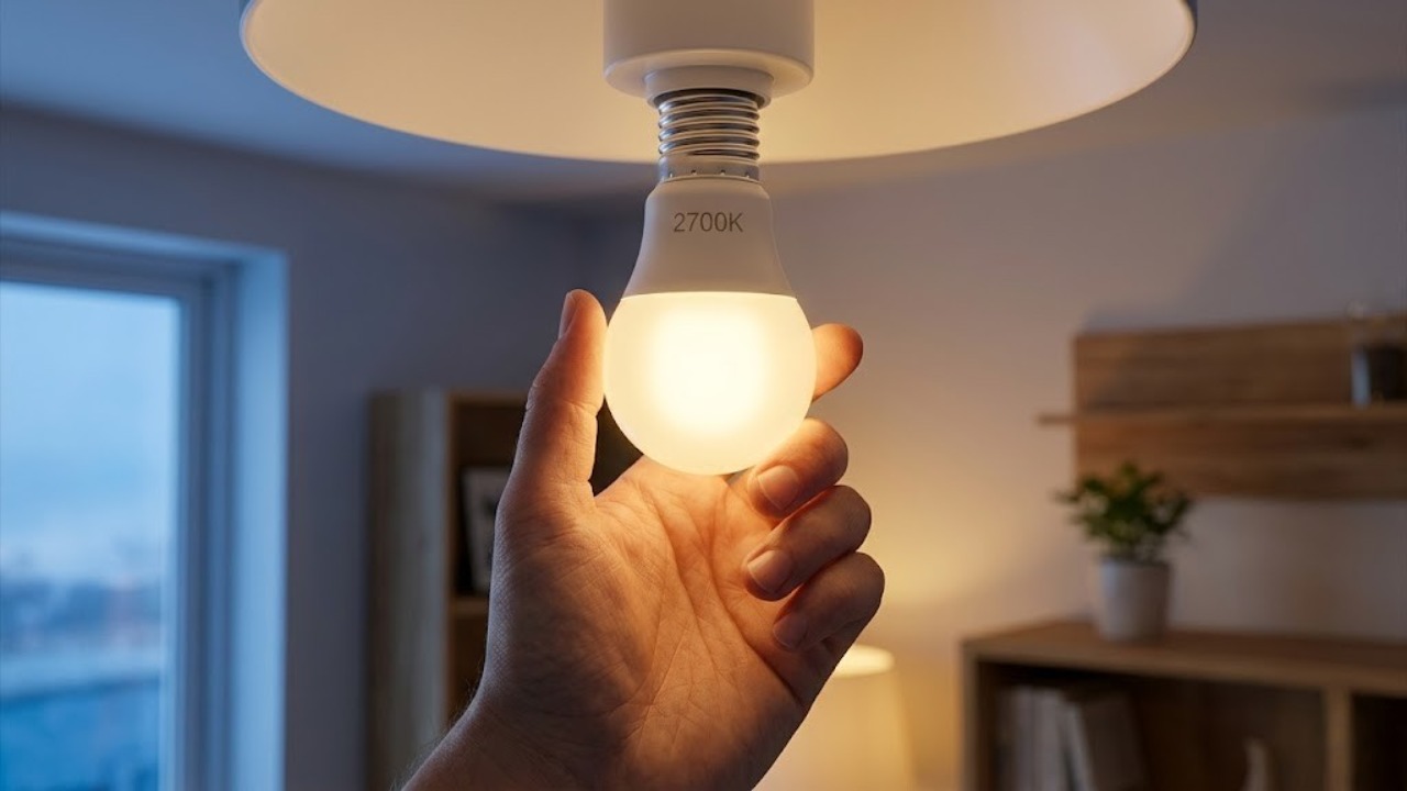 Substituir as lâmpadas brancas por modelos de tom quente, com 2.700 kelvins, melhora a qualidade do sono em 25% e cria uma atmosfera de spa dentro de casa com investimento de 35 reais