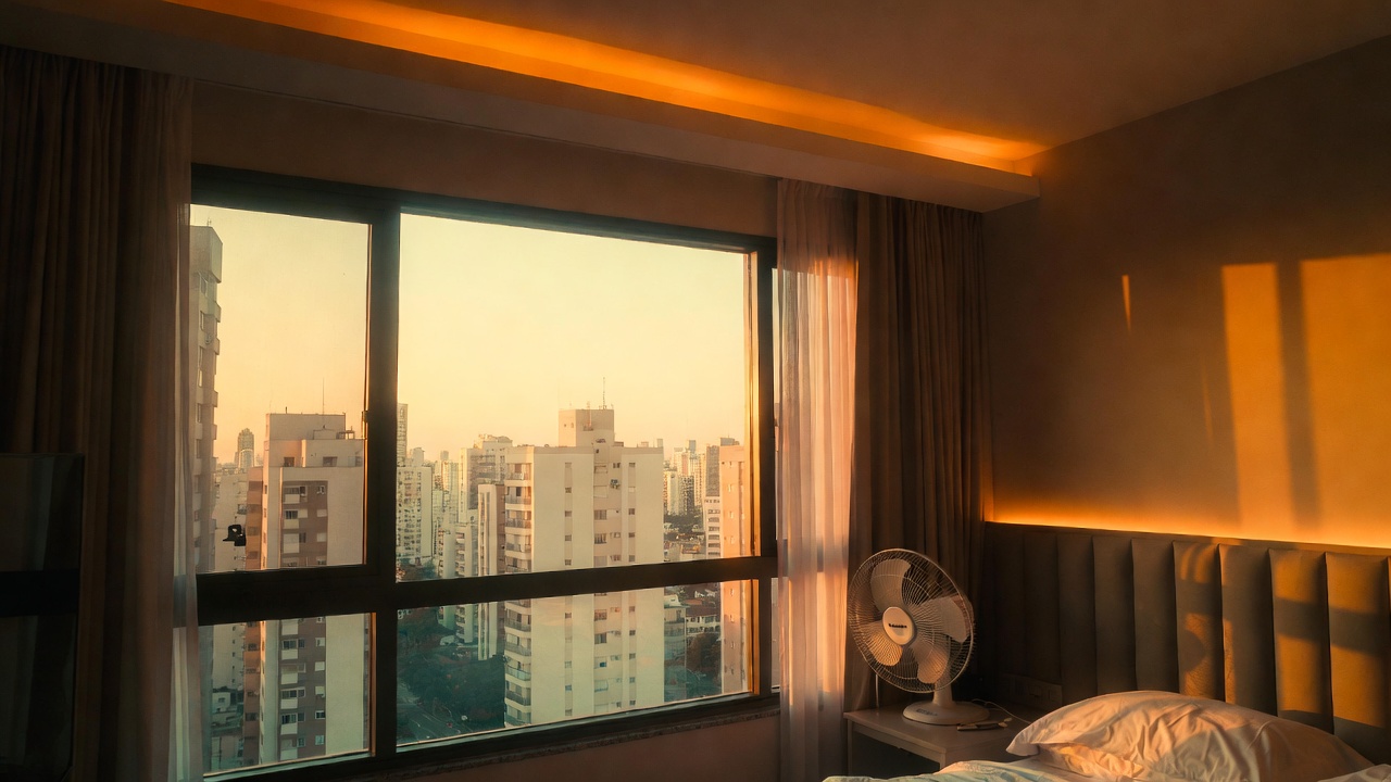 A técnica de iluminação económica com fitas LED que transforma qualquer quarto simples num ambiente de hotel de luxo