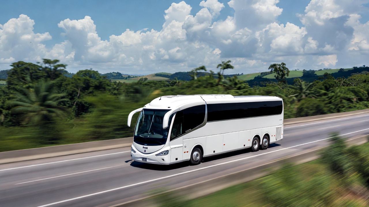 Sem espelhos retrovisores o tecnológico Irizar i6S Efficient usa câmeras de alta resolução e diminui o consumo de diesel em 13% durante viagens internacionais de longa distância