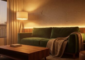 Substituir as lâmpadas brancas por modelos de tom quente, com 2.700 kelvins, melhora a qualidade do sono em 25% e cria uma atmosfera de spa dentro de casa com investimento de 35 reais