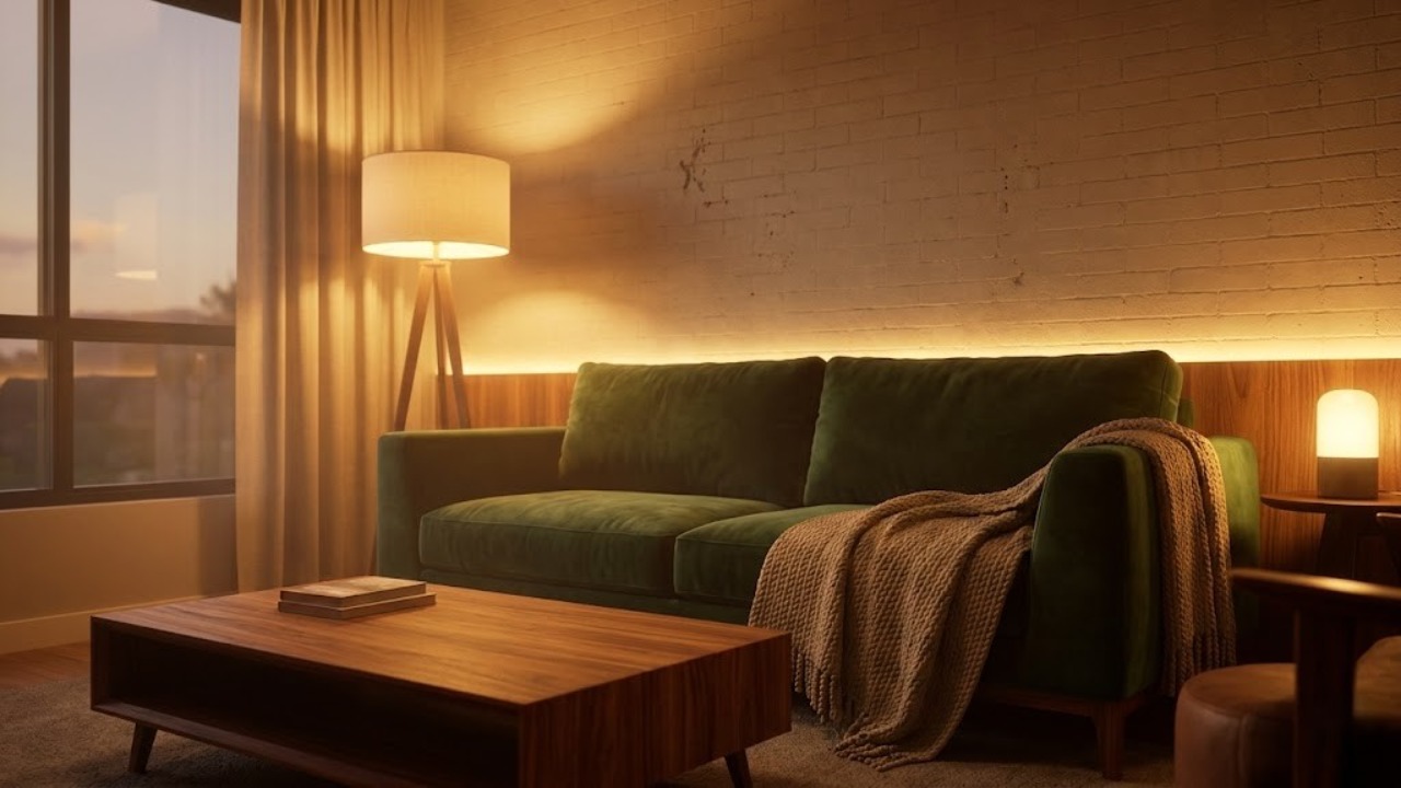 Substituir as lâmpadas brancas por modelos de tom quente, com 2.700 kelvins, melhora a qualidade do sono em 25% e cria uma atmosfera de spa dentro de casa com investimento de 35 reais