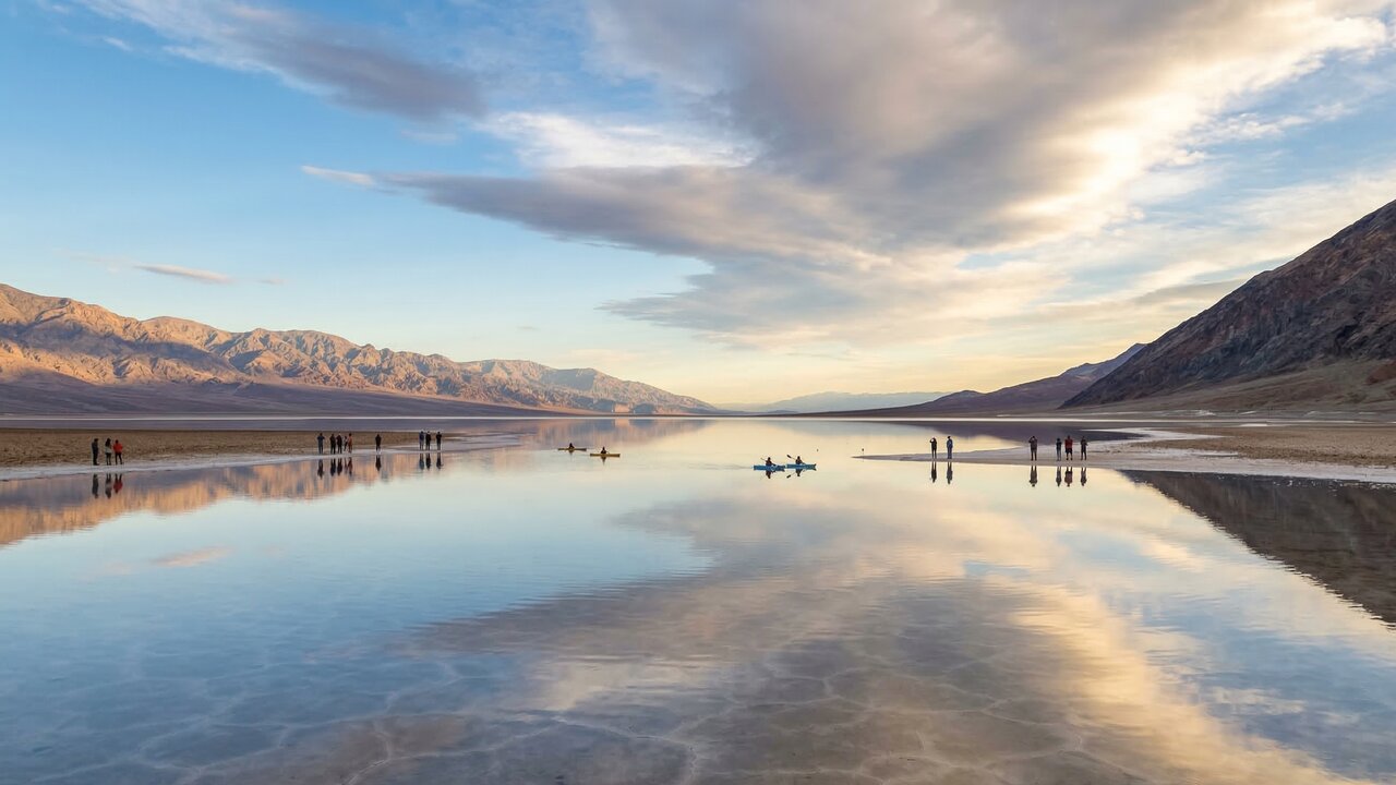 Lago perdido que secou há centenas de milhares de anos ressurge de forma impressionante em pleno deserto