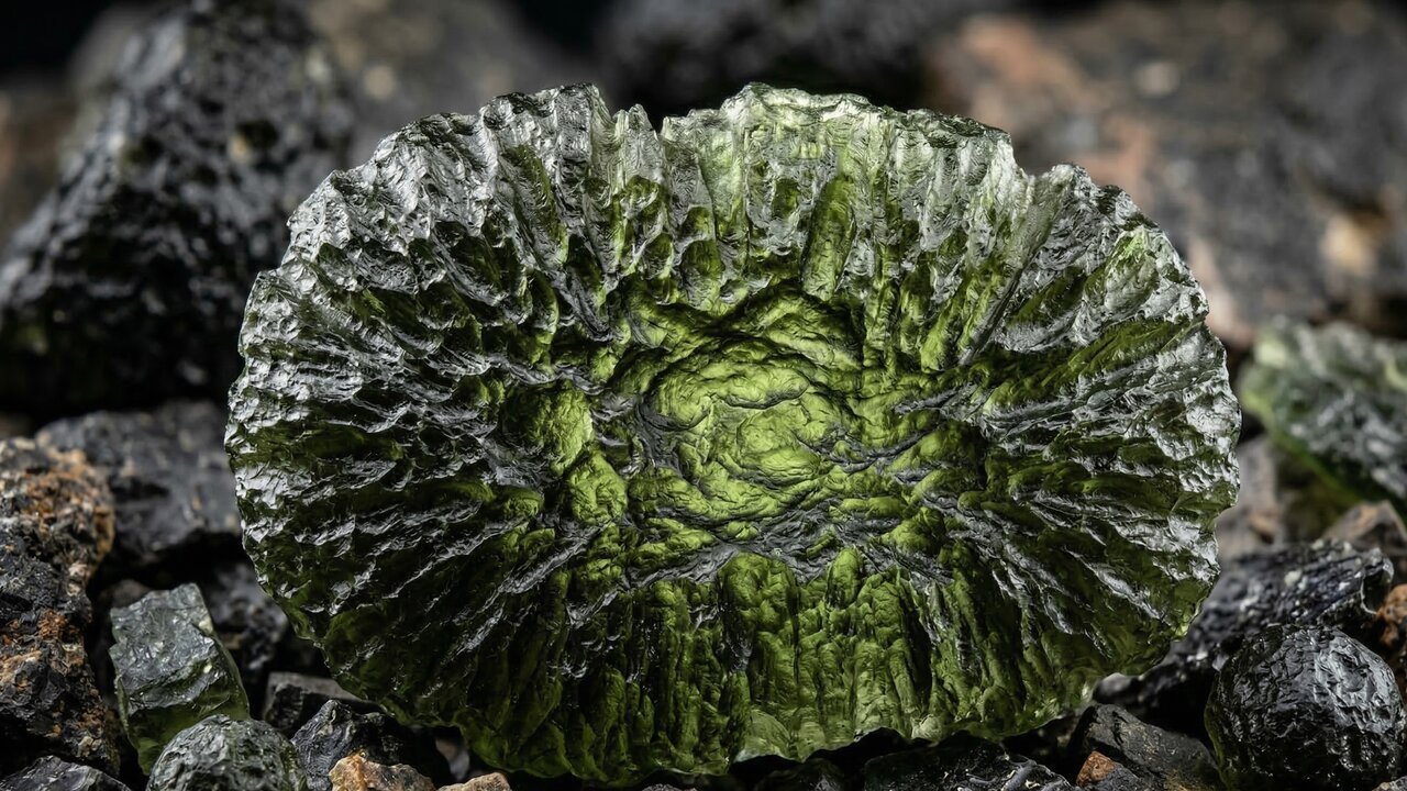 Esqueça a esmeralda, pois este vidro verde caiu do espaço e nasceu de um impacto de meteoro há 15 milhões de anos, sendo o tesouro cósmico