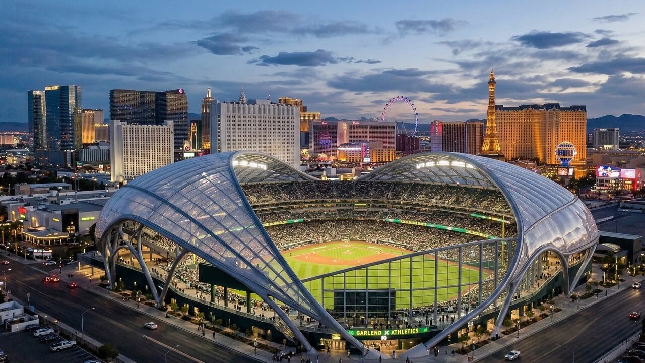 Com custo de US$ 1,75 bilhão e design inspirado em um tatu esférico, o novo estádio da MLB em Las Vegas terá a maior janela de vidro de todo o mundo