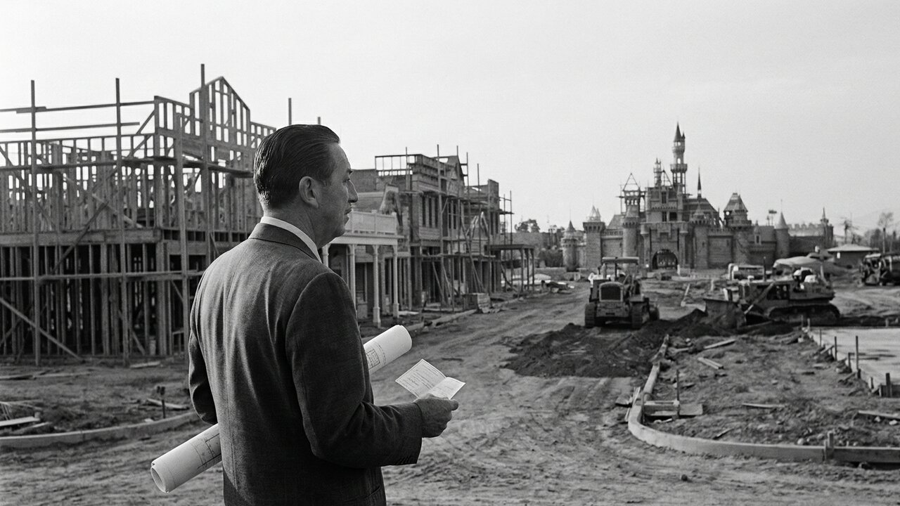 Ele apostou a própria fortuna e investiu US$ 17 milhões para construir a Disneyland e revolucionar o conceito de parques temáticos em 1955