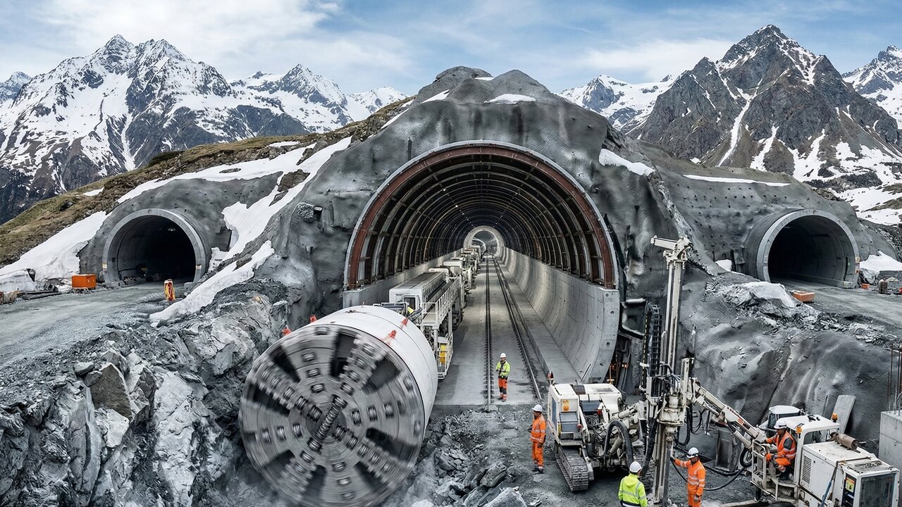 Eles investiram US$ 29 bilhões para perfurar 57,5 km no coração dos Alpes e criar o túnel ferroviário mais longo do mundo entre França e Itália