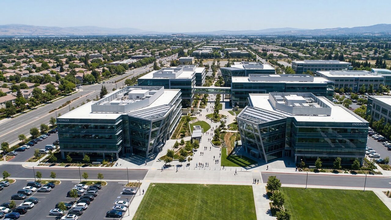 Com 511 claraboias e design simulado digitalmente, a sede da Nvidia em Santa Clara virou o maior ícone da arquitetura tecnológica de todo o mundo