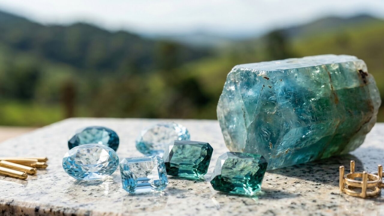 Esqueça o diamante e a safira, pois esta gema azul cristalina reflete as cores do oceano, sendo a obra-prima mais bela do Brasil