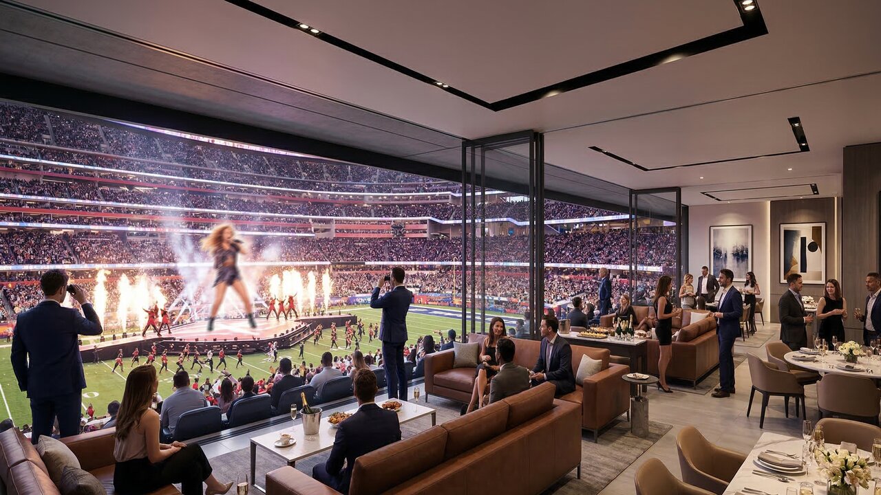 Com acesso a camarotes de luxo e buffet de alta gastronomia, a experiência VIP no Super Bowl oferece exclusividade no maior evento esportivo dos EUA