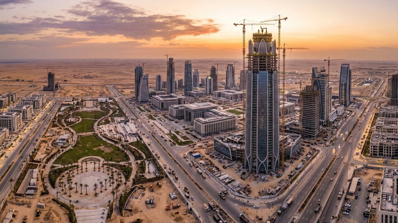 Eles estão erguendo uma capital inteligente de US$ 58 bilhões no deserto com o prédio mais alto da África para salvar o Cairo do caos urbano
