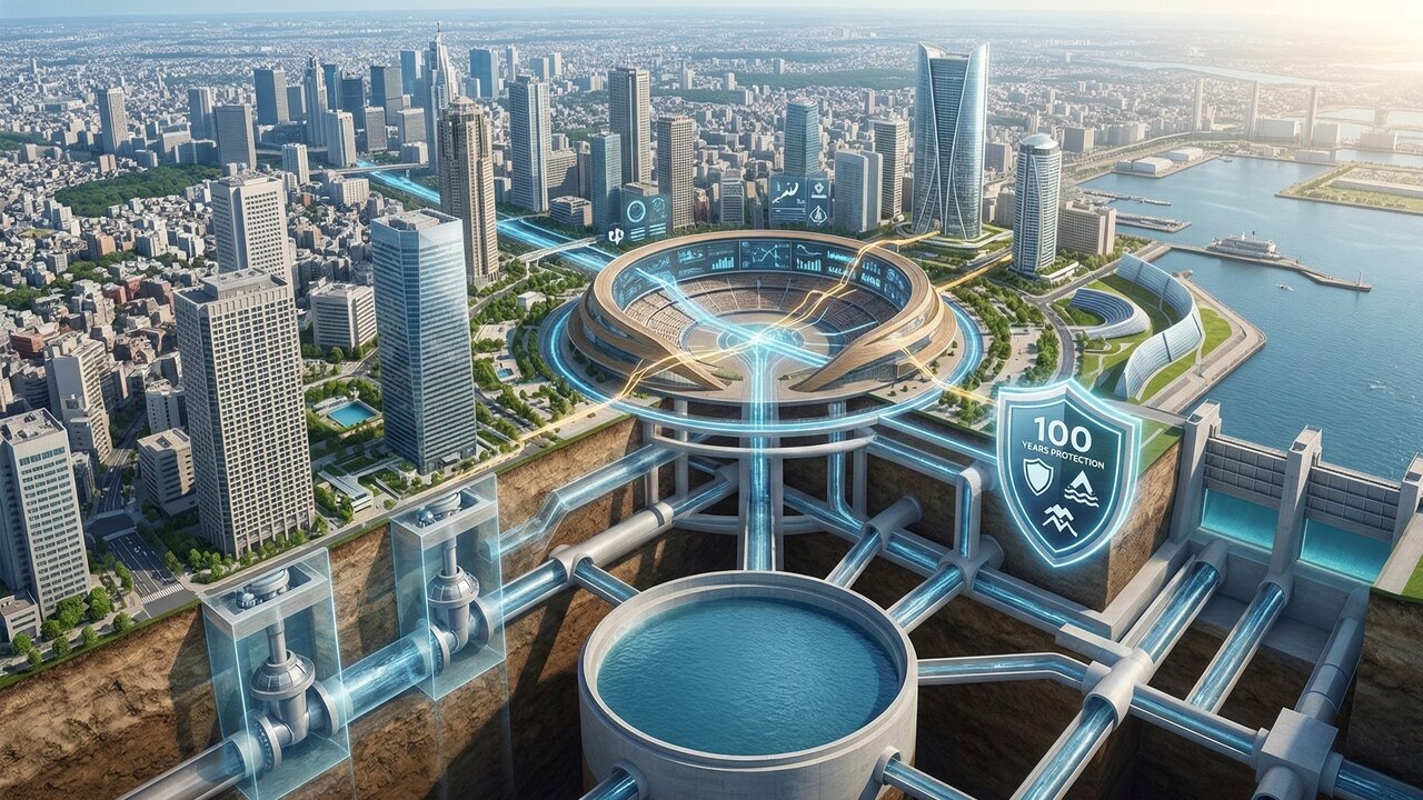 Com investimento de US$ 109 bilhões e túneis de 13 km, o projeto de resiliência de Tóquio protege a metrópole contra terremotos e inundações