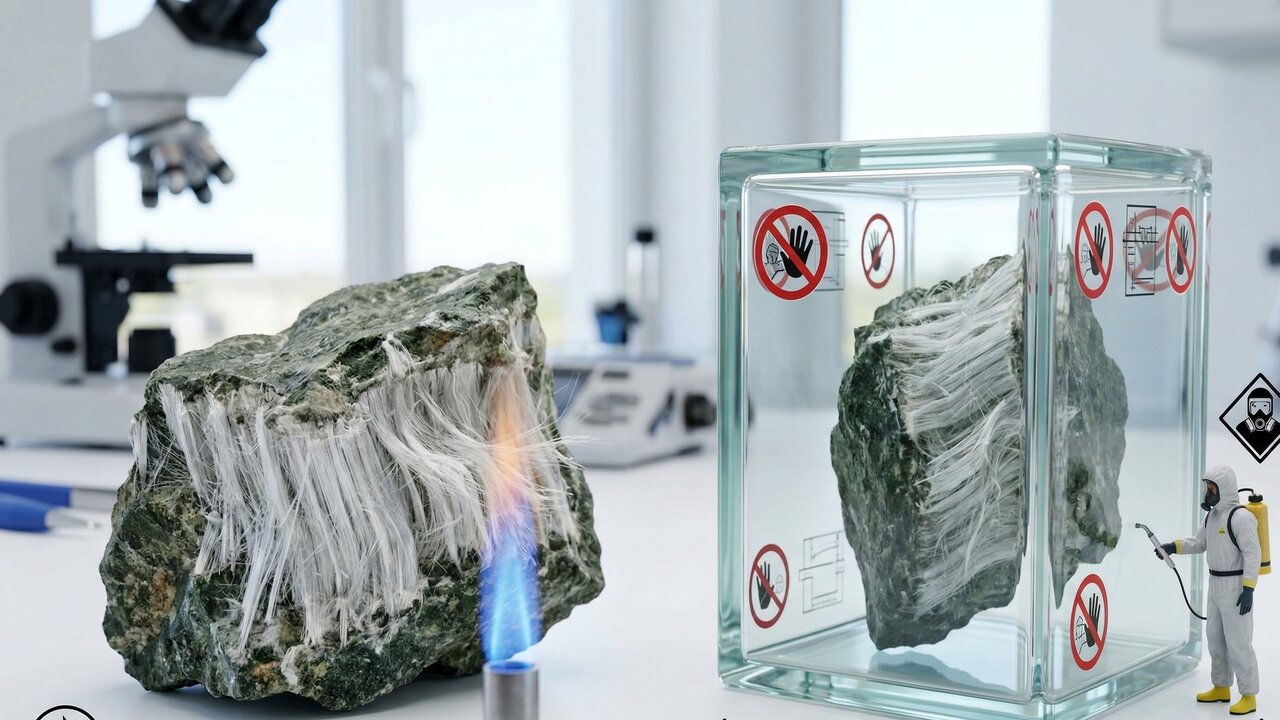 Esqueça o algodão, pois este mineral de fibras sedosas resiste ao fogo e ao calor, sendo o isolante mineral mais polêmico da história