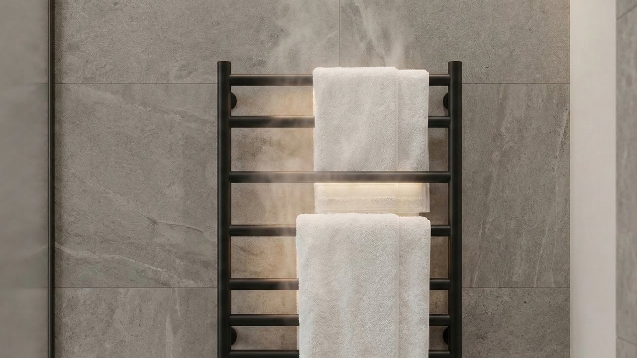 O truque para ter toalhas sempre secas e quentes, o toalheiro térmico elétrico elimina a umidade e o mau cheiro, sendo a nova febre dos banheiros