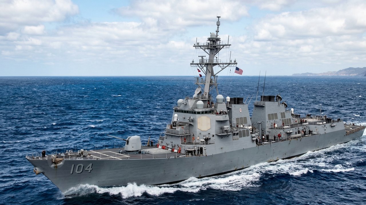 Com custo de US$ 3 bilhões e radar SPY-6 de alta precisão, o destruidor USS Sterett opera como um arsenal flutuante em missões globais da Marinha