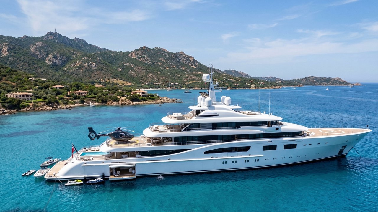 Com 163,5 metros de comprimento e custo de 340 milhões de euros, o megaiate Eclipse possui sistema anti-drone e escudo de laser contra paparazzi