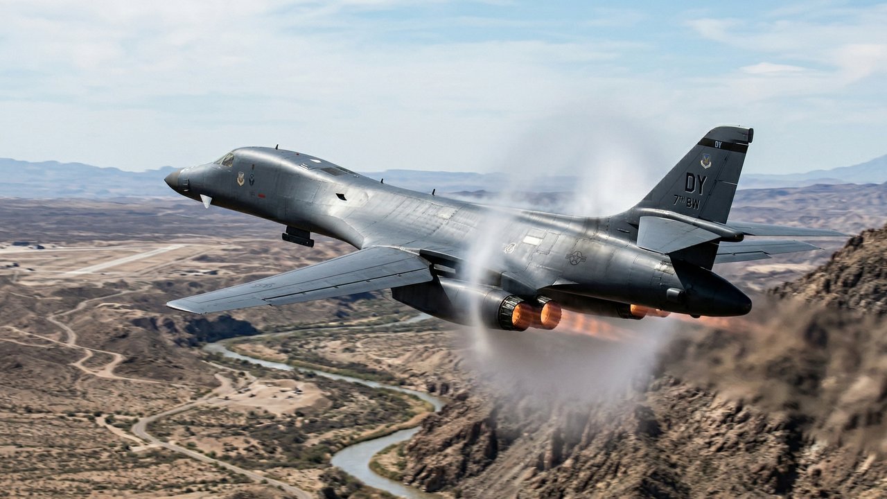Eles voam a apenas 60 metros do solo em velocidade supersônica para lançar 34 toneladas de bombas com o maior poder de fogo convencional dos EUA