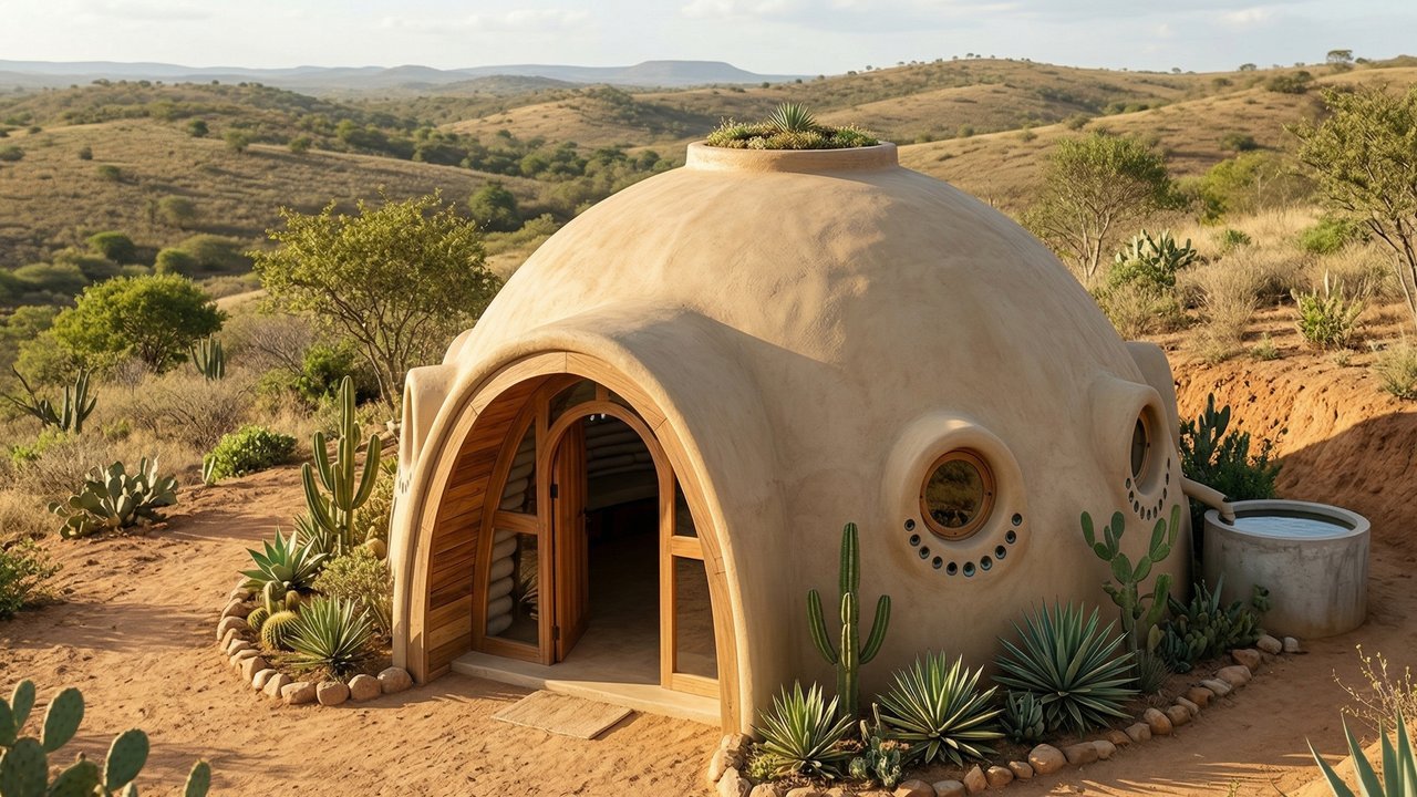 Com sacos de terra local e arame farpado em formato de cúpula, a técnica de superadobe virou a maior solução antissísmica e de baixo custo