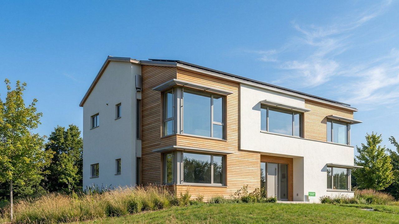 Com isolamento térmico extremo e vidros triplos, a casa passiva elimina o ar-condicionado e usa o calor dos moradores para se manter aquecida