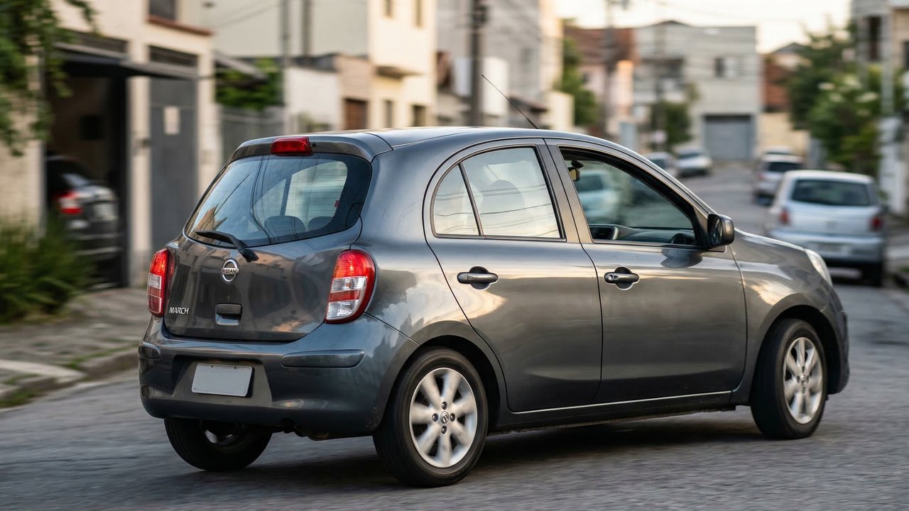 Rápido como um foguete, por R$ 38 mil, este Nissan March 1.6 japonês é a compra mais racional para quem busca agilidade no trânsito