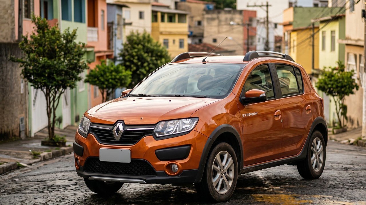 Robusto como um SUV, por R$ 48 mil, o Sandero Stepway encara qualquer valeta urbana com sua suspensão elevada e amplo espaço interno