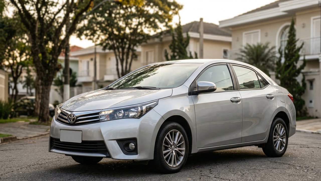 Inquebrável como um tanque, o Corolla de 2015 a 2019 com câmbio CVT é o porto seguro do mercado por sua durabilidade e alta liquidez