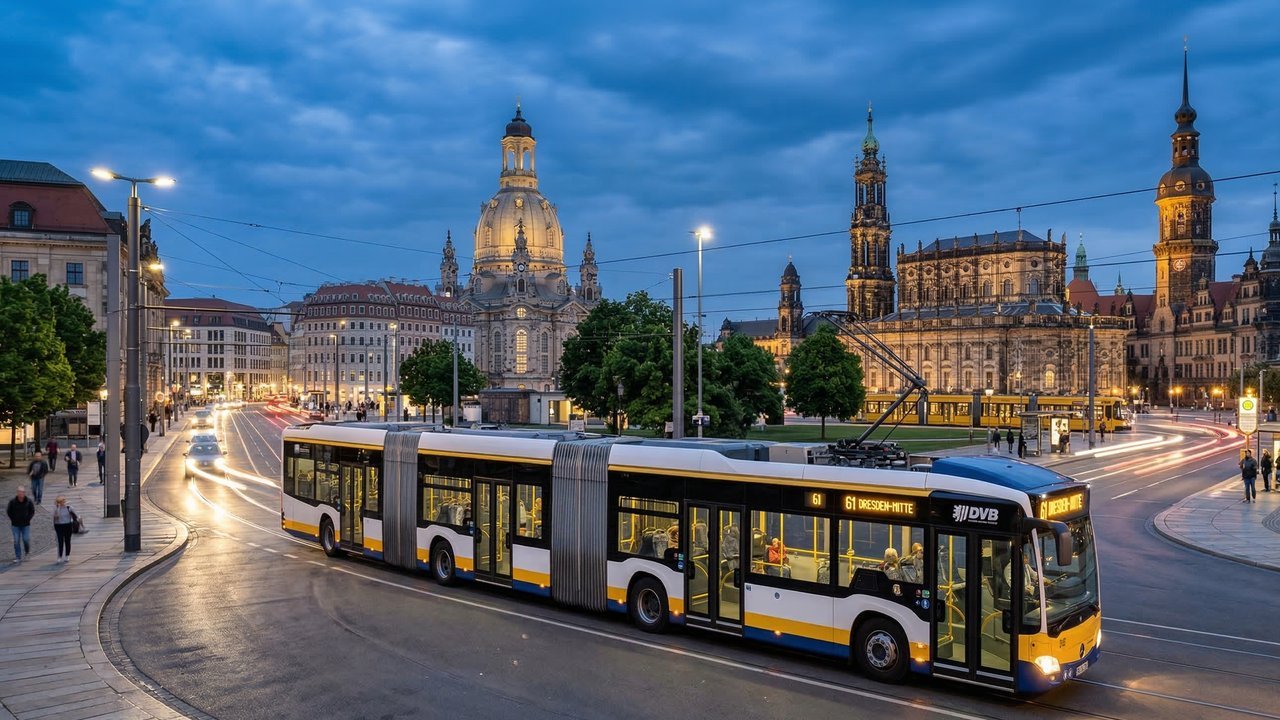 Com seus 30 metros de extensão e capacidade para 256 pessoas, o AutoTram Extra Grand de Dresden tornou-se o maior ônibus articulado de todo o mundo