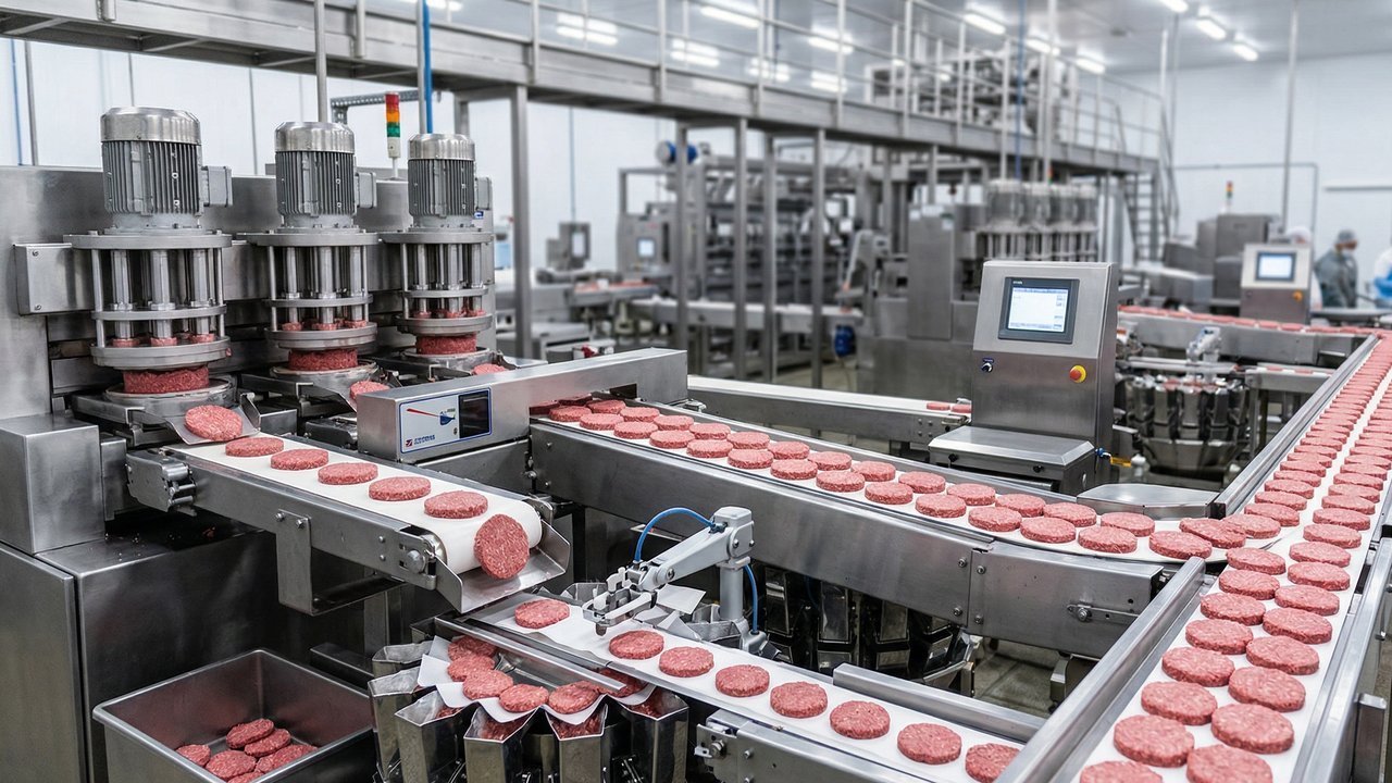 Com o congelamento criogênico de 24 minutos e fritura a 180 graus, a indústria produz alimentos padronizados, sendo um marco da automação extrema