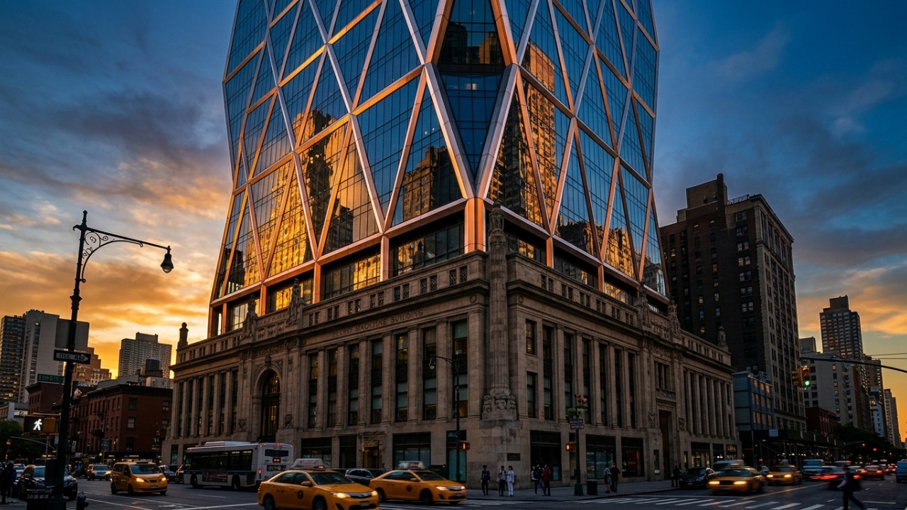 Com sua estrutura de aço em formato de diamante e base de 1928, o arranha-céu de Nova York virou o maior ícone da arquitetura sustentável