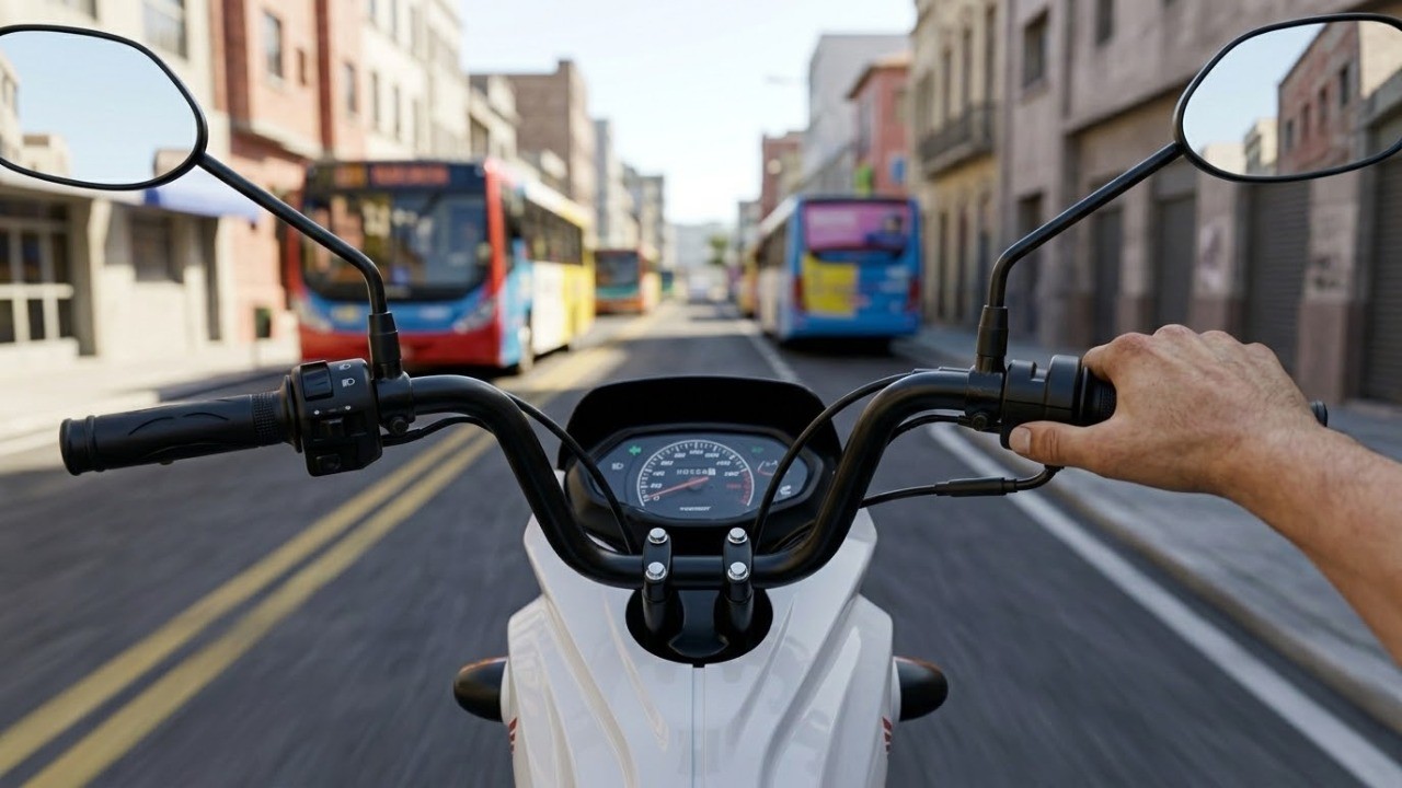Fazendo 59,1 km por litro e custando apenas 10.380 reais, a nova Honda Pop 110i ES virou a moto mais barata e econômica para enfrentar o trânsito das grandes capitais em 2026