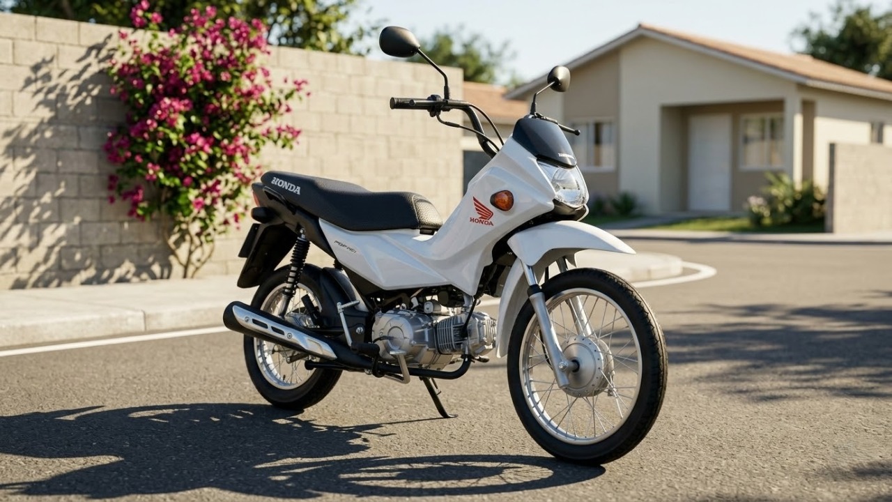 Fazendo 59,1 km por litro e custando apenas 10.380 reais, a nova Honda Pop 110i ES virou a moto mais barata e econômica para enfrentar o trânsito das grandes capitais em 2026
