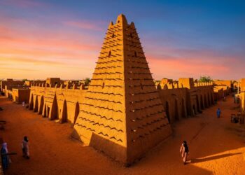 A monumental capital de barro com a maior torre de terra do planeta foi construída nas portas do deserto há 500 anos