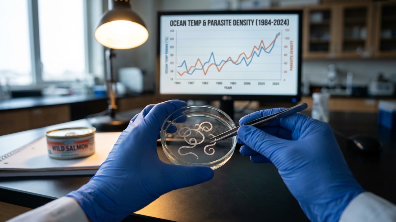 Estudo ecológico com latas de salmão de 40 anos