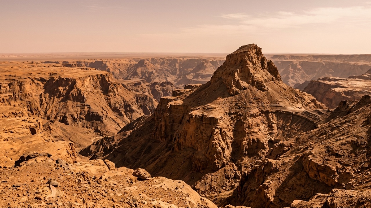Formação geológica da pirâmide marciana
