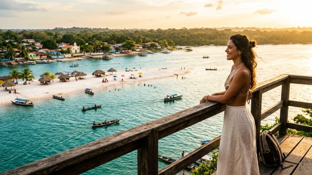 Por que esta vila amazônica conquistou o título de praia de água doce mais bonita do mundo?