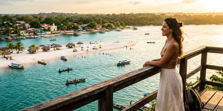 Por que esta vila amazônica conquistou o título de praia de água doce mais bonita do mundo?