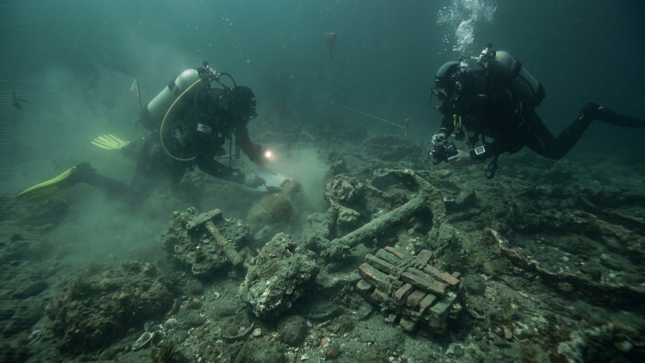 Naufrágio romano de embarcação mercante no lago de Neuchâtel