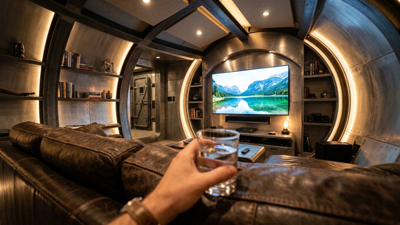 Construção de bunker secreto subterrâneo no quintal