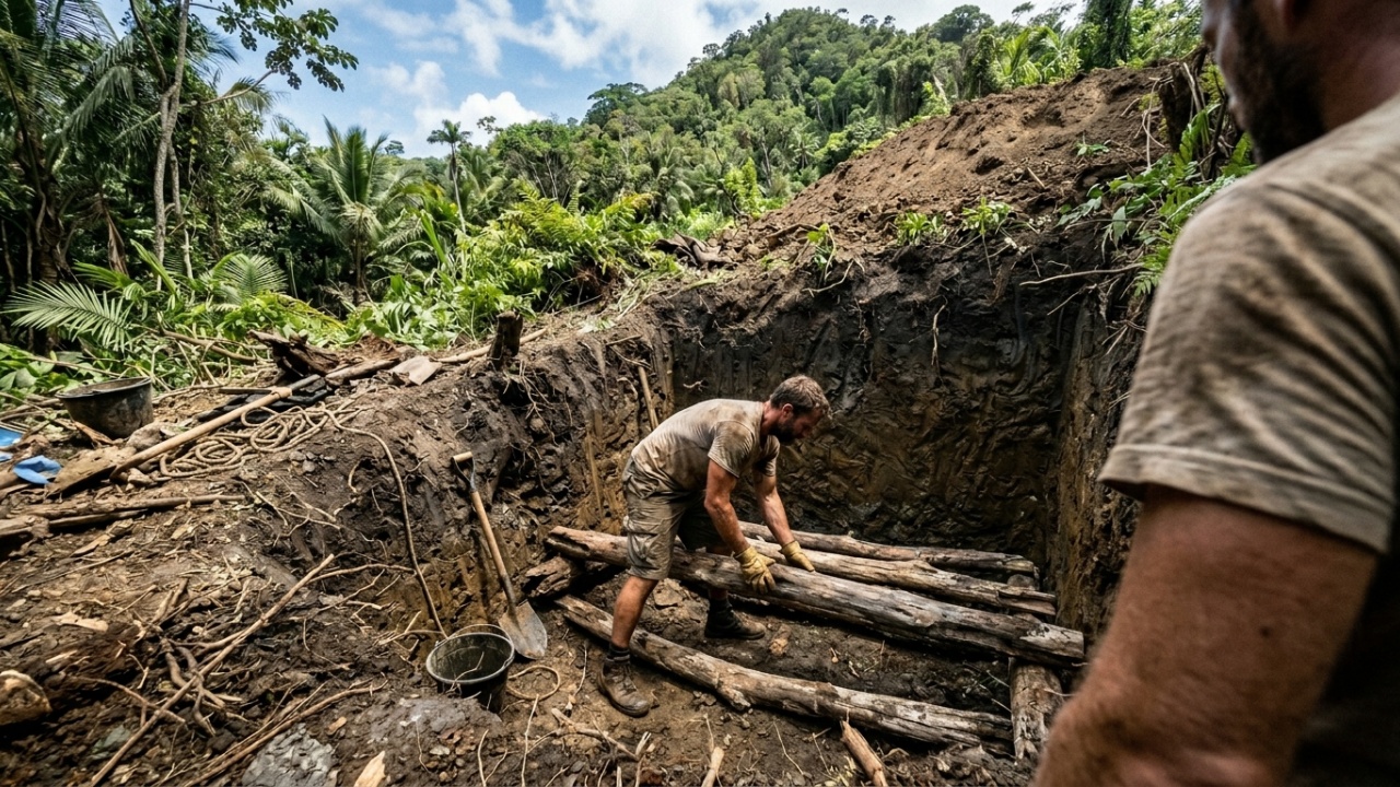Sobrevivência rústica de 4 dias em uma ilha repleta de aves