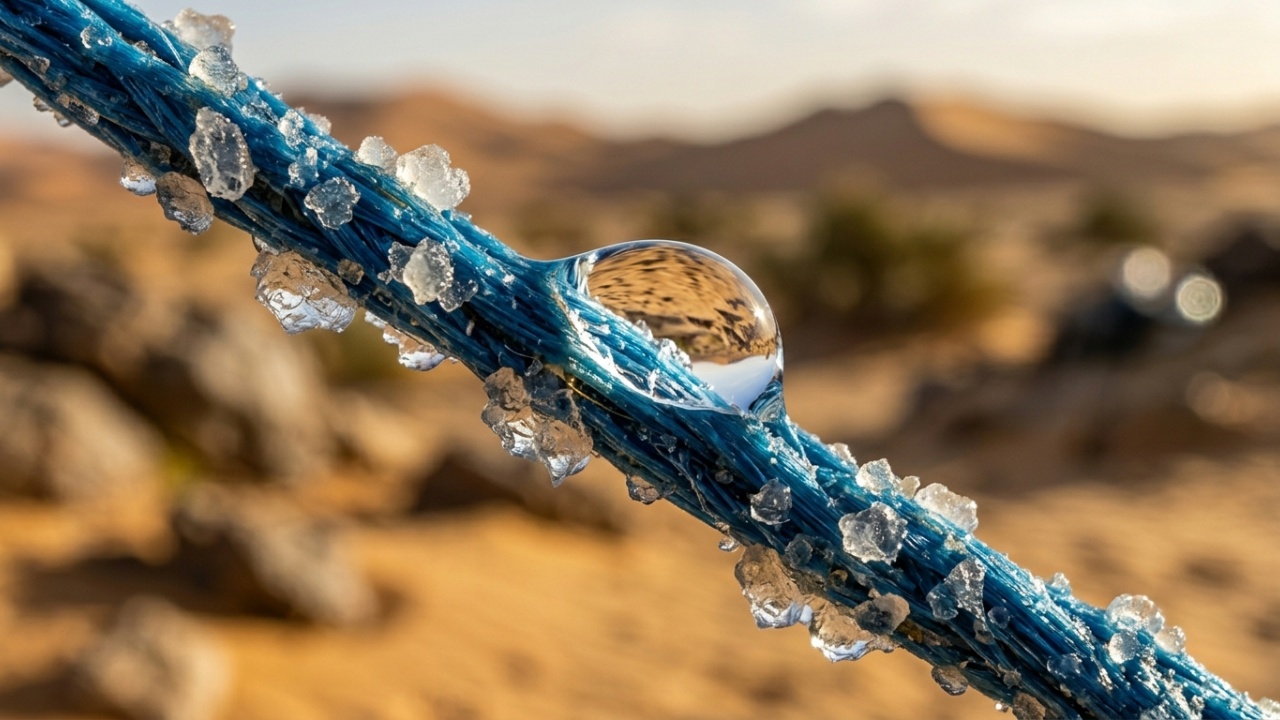 Tecnologia de captação de água da névoa no deserto