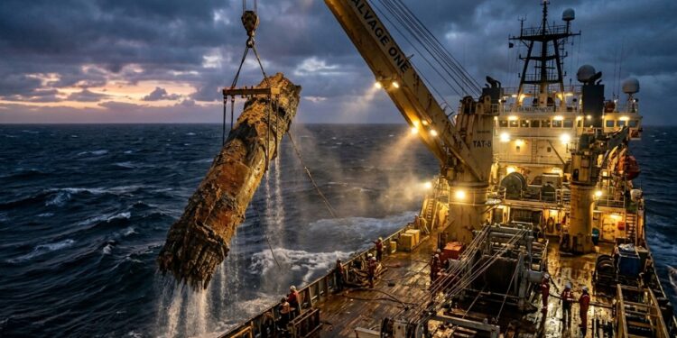 Resgate oceânico e reciclagem de cabos submarinos inativos