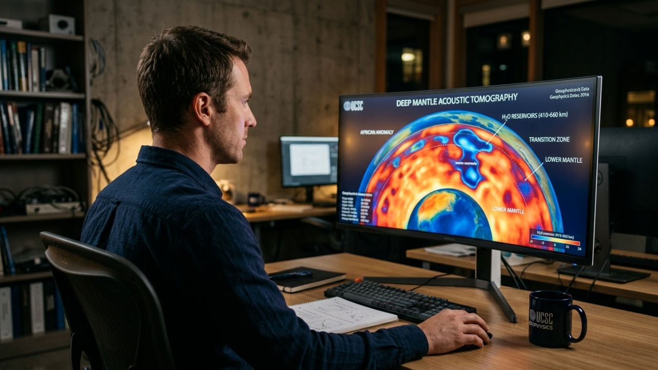 Descoberta de um oceano no interior do manto terrestre