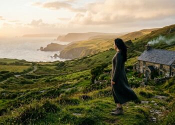 A rotina e os desafios de viver em uma cabana remota em Pembrokeshire