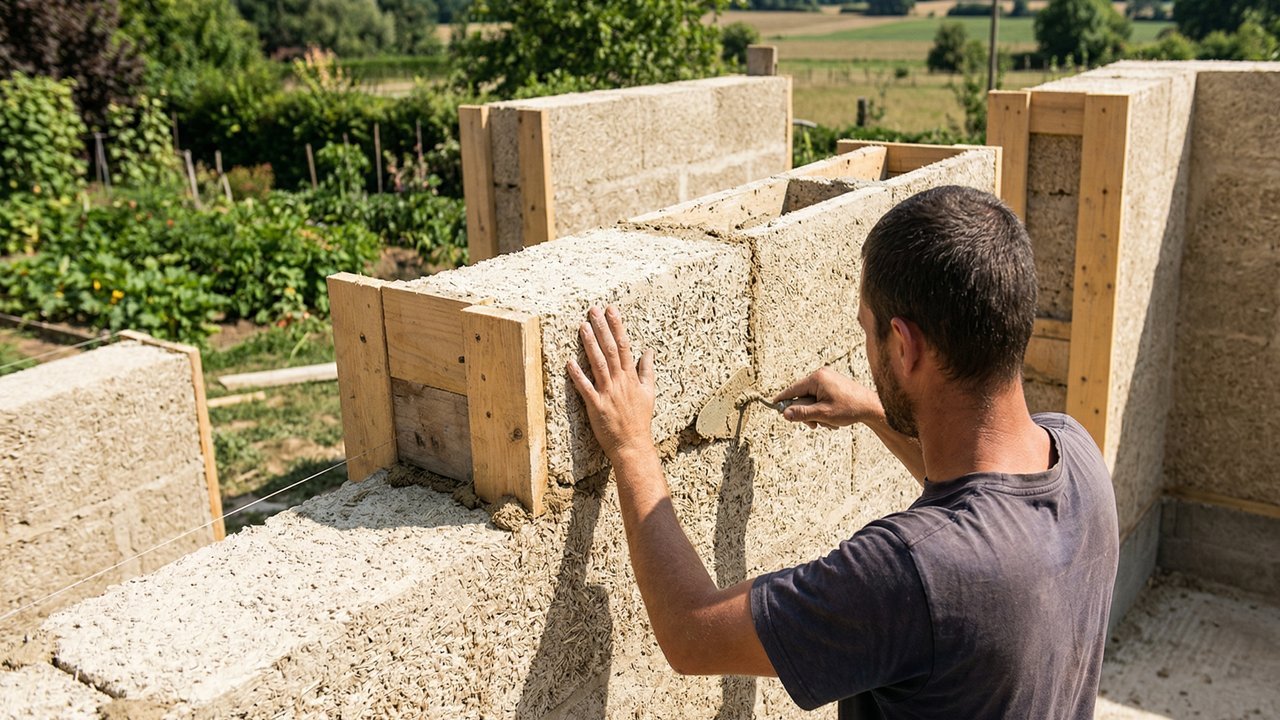 O truque genial do concreto de cânhamo que resolve de vez o isolamento térmico, e mantém a casa fresca no verão e quente no inverno naturalmente
