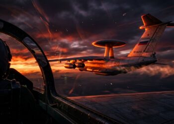 A central de comando voadora russa projetada para coordenar até 10 caças simultâneos enquanto foge de mísseis antiaéreos