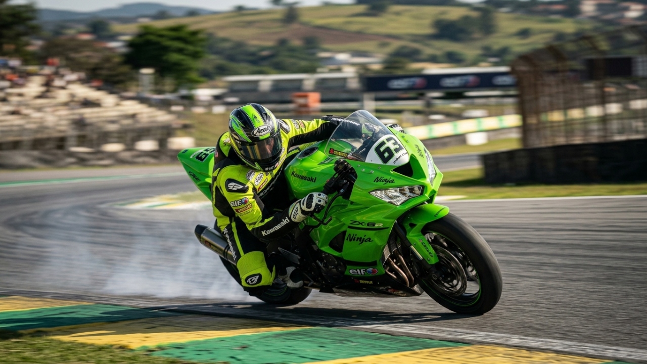 Entregando 124 cavalos aos 13.500 giros com o sistema de ar forçado, a superesportiva de 600cc pesa apenas 198 quilos em ordem de marcha