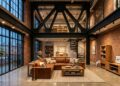 A nova febre dos lofts modernos a estrutura metálica aparente custa menos na obra e transforma a sala em um cenário industrial de luxo absoluto